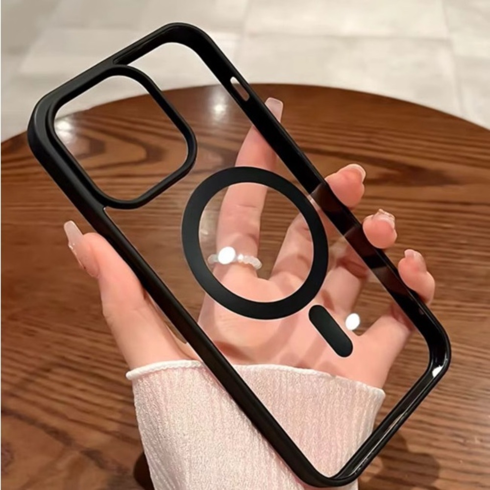 Transparent Black Case